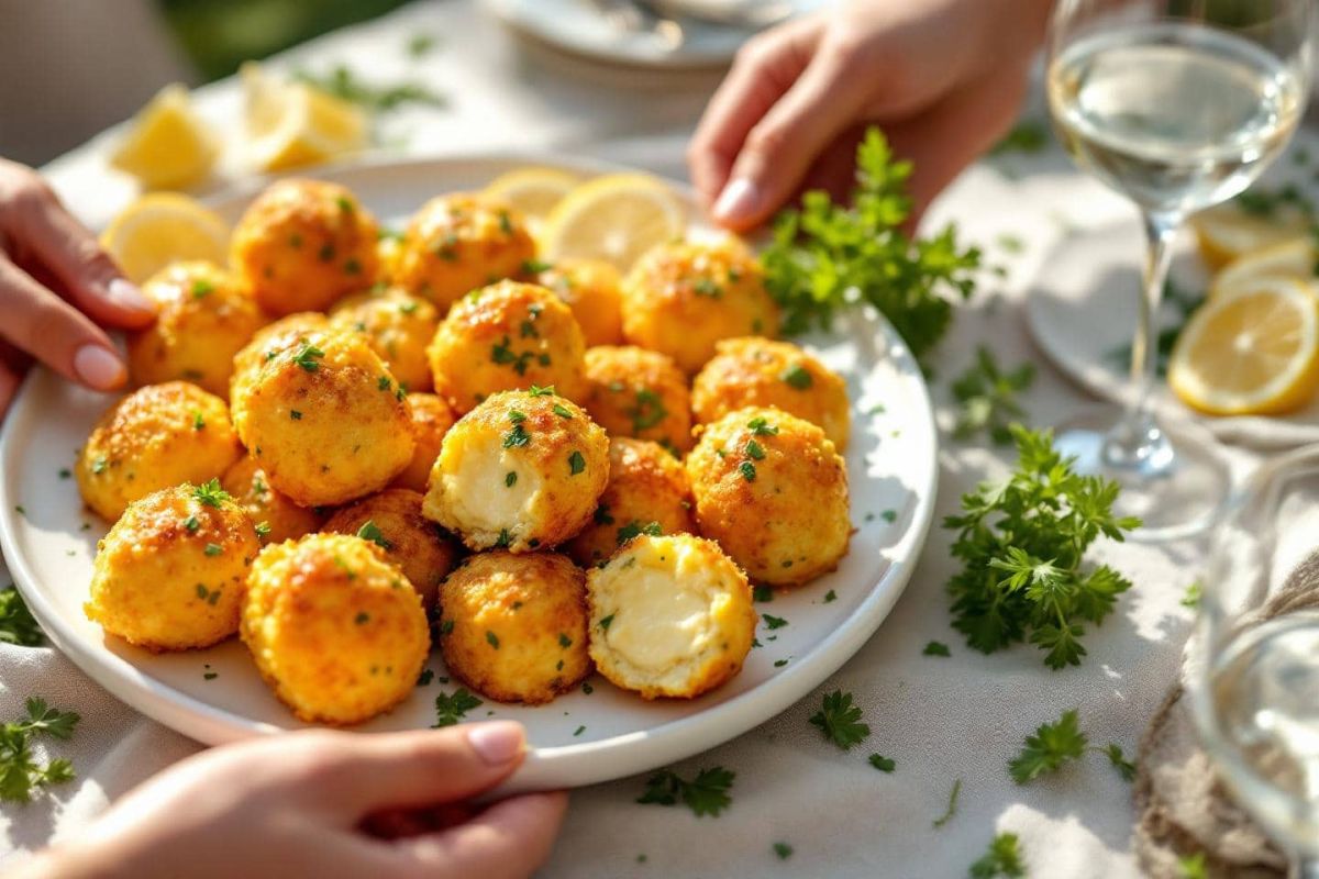 Savourez l'été avec ces boulettes croustillantes au fromage frais et herbes