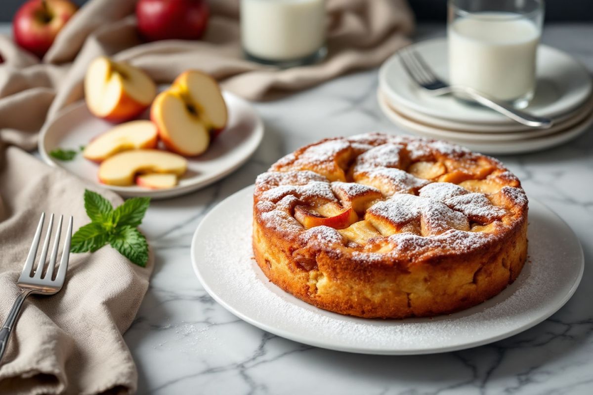 Un gâteau aux pommes rapide pour un goûter irrésistible