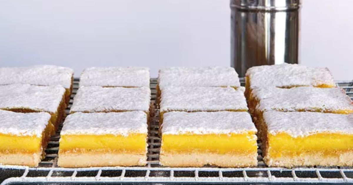 Des carrés au citron pour un goûter printanier