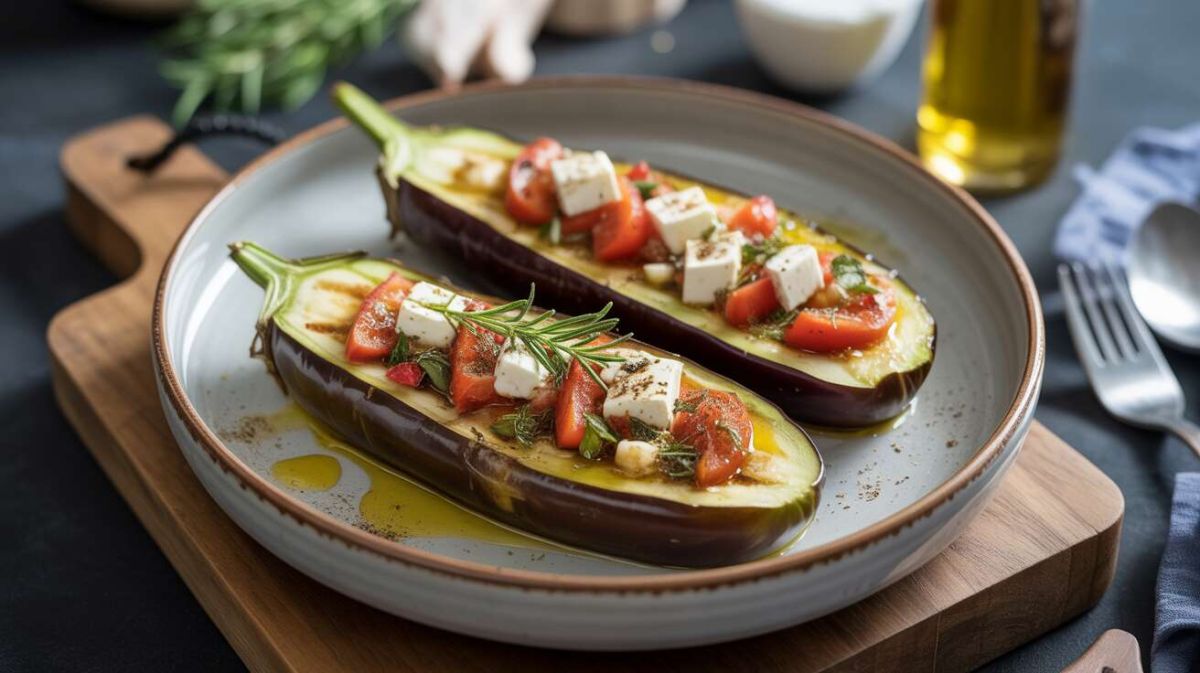 Aubergines grillées à la feta : une entrée d’été rapide et savoureuse