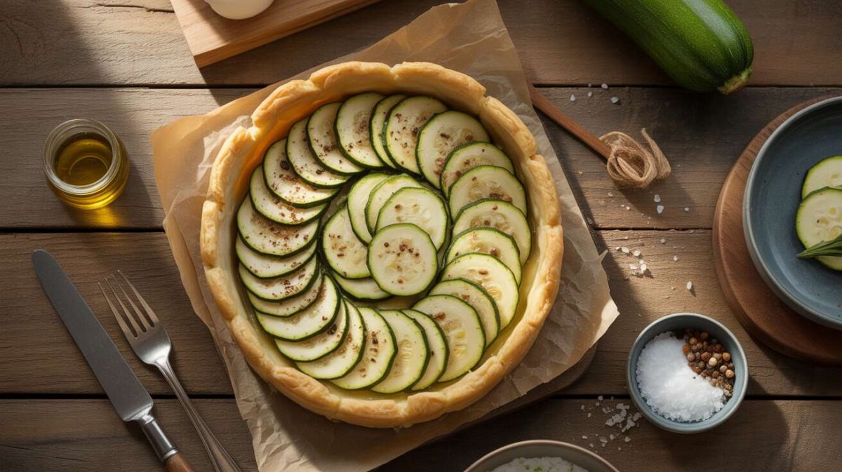 La tarte feuilletée courgette, chèvre et piment d'Espelette qui va vous régaler