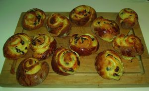 Escargots gourmands à la crème pâtissière et chocolat