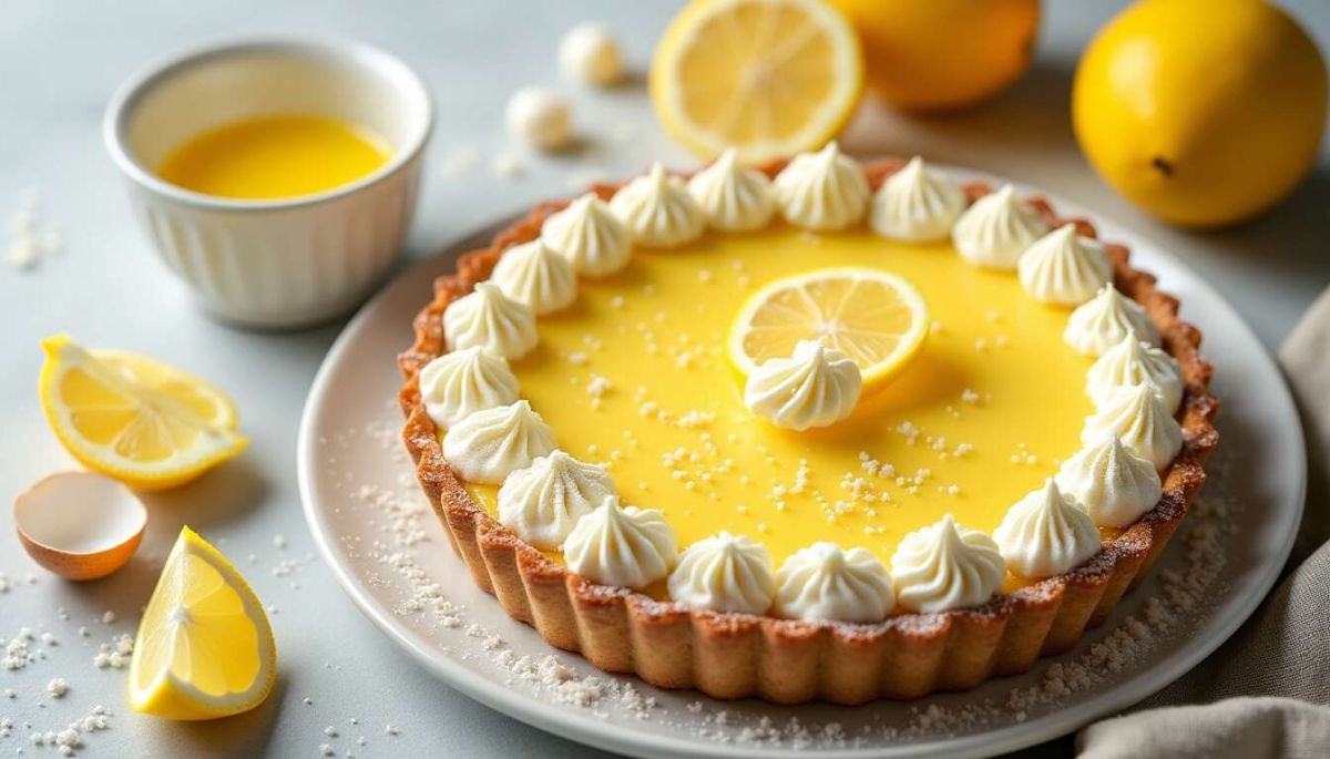 Découvrez la tarte au citron sans meringue : un délice rafraîchissant