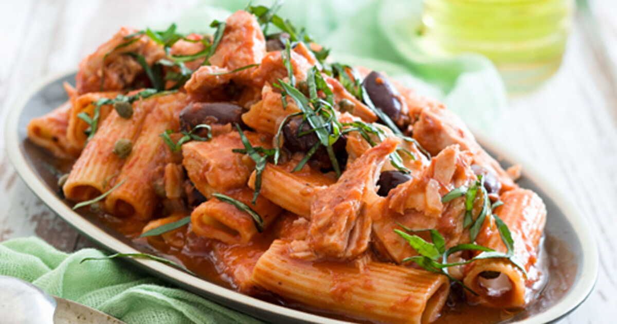 Rigatoni sauce épicée au thon