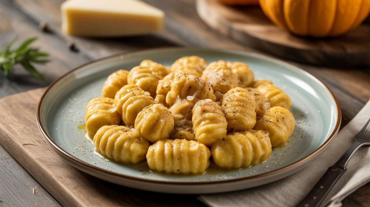 Découvrez la recette réconfortante des gnocchi au potimarron et parmesan