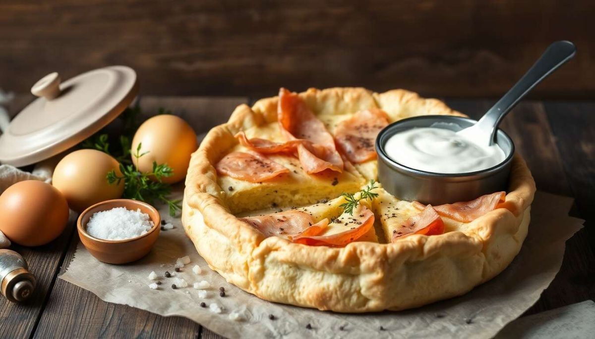 Recette de quiche aux poireaux et jambon