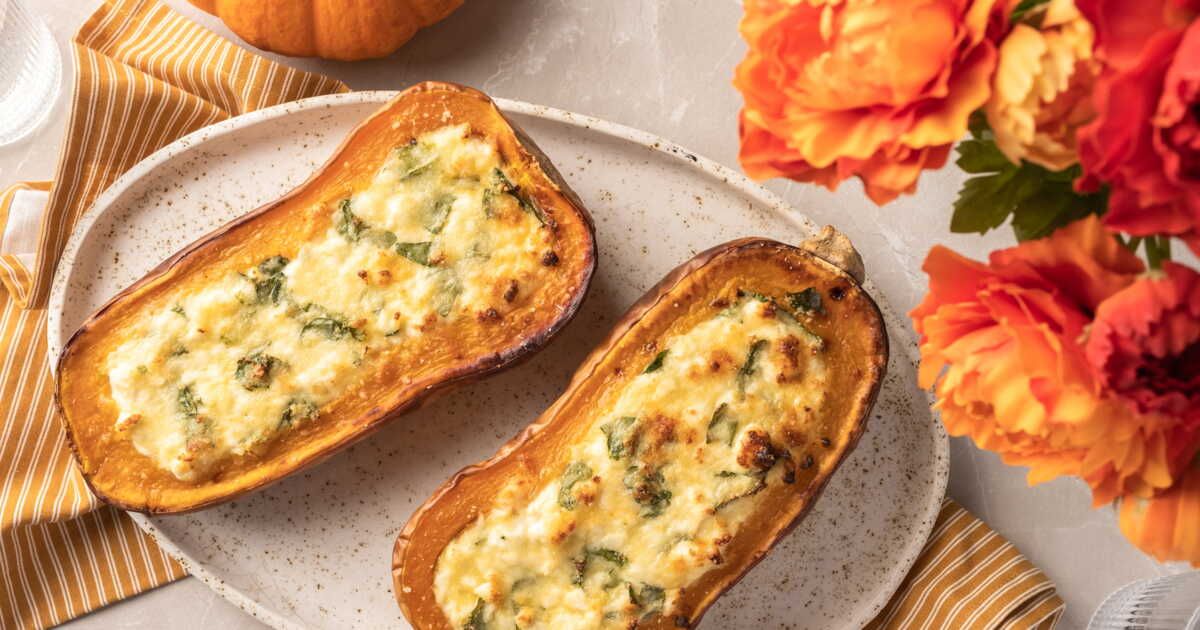 Butternut farcie à la feta : un festin automnal à portée de main