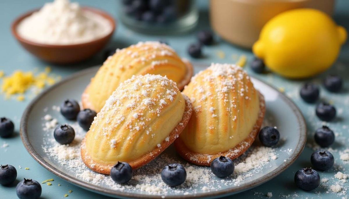 Gagnez en saveurs avec des madeleines fourrées aux myrtilles