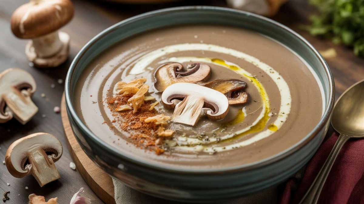 Un velouté de champignons au bleu pour régaler vos invités