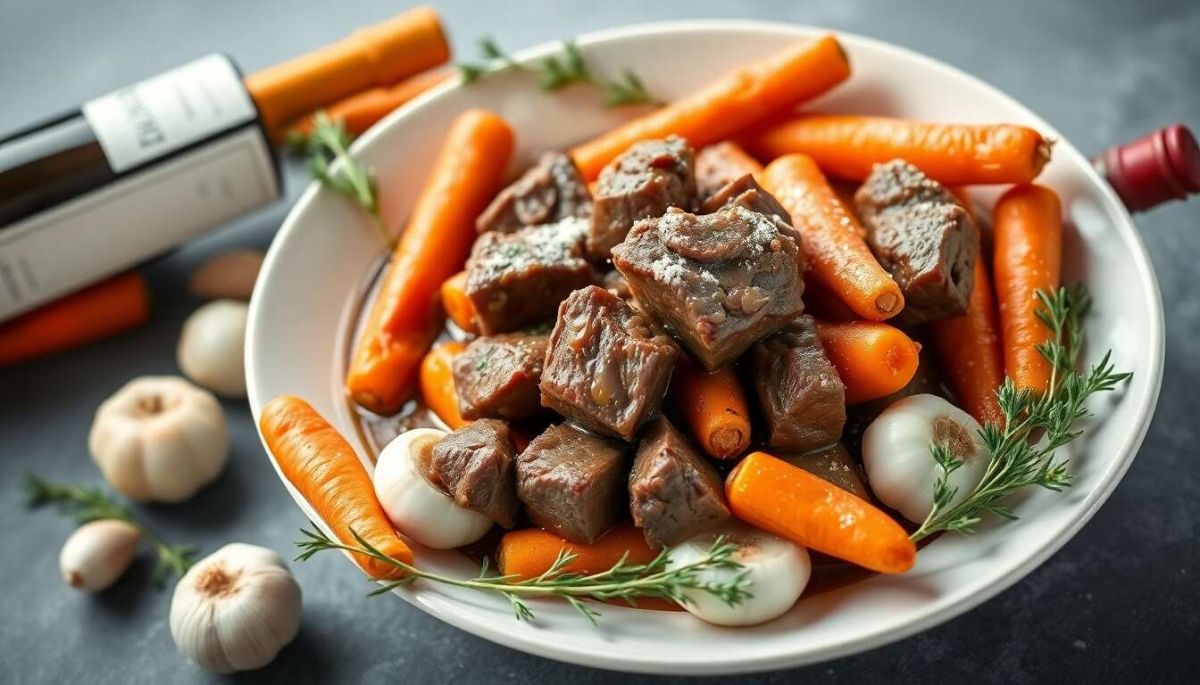 De délicieuses saveurs avec un bœuf aux carottes
