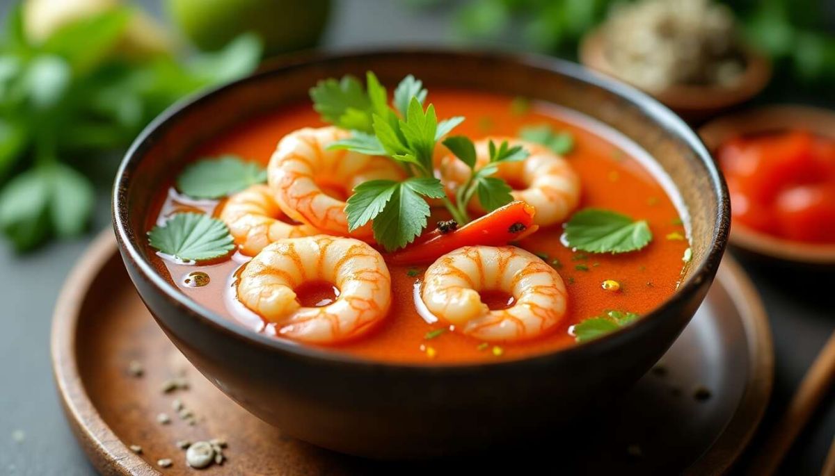 Dégustez une délicieuse soupe thaï aux crevettes en un rien de temps