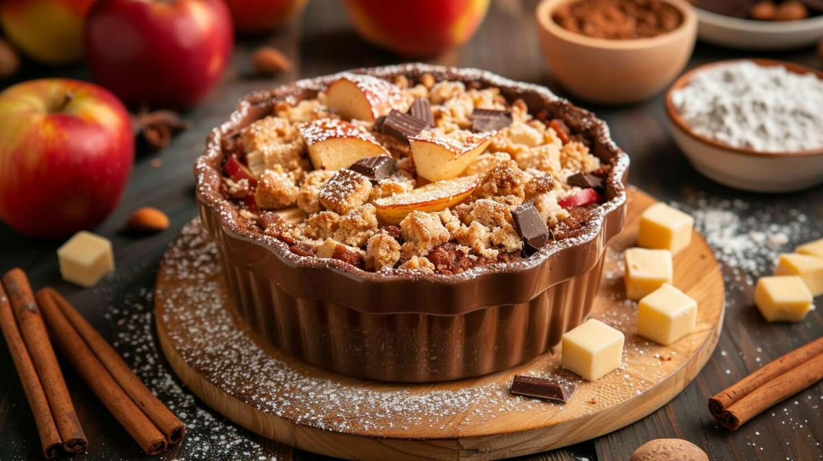 Comment réaliser un crumble pomme chocolat croustillant et gourmand ?